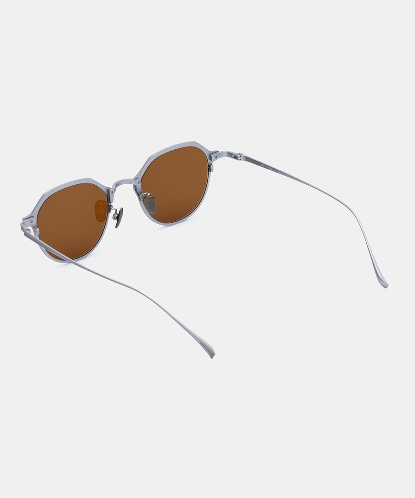 Maeteupeojeu Mp-09 Titanium Brown Sunglass Silver