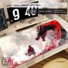 Samurai und Drache Mauspads Groß Computer Büro Spieltischmatte XXL Gummi Antirutsch Gaming Tastatur Lange Schreibtischunterlage HYBXXC