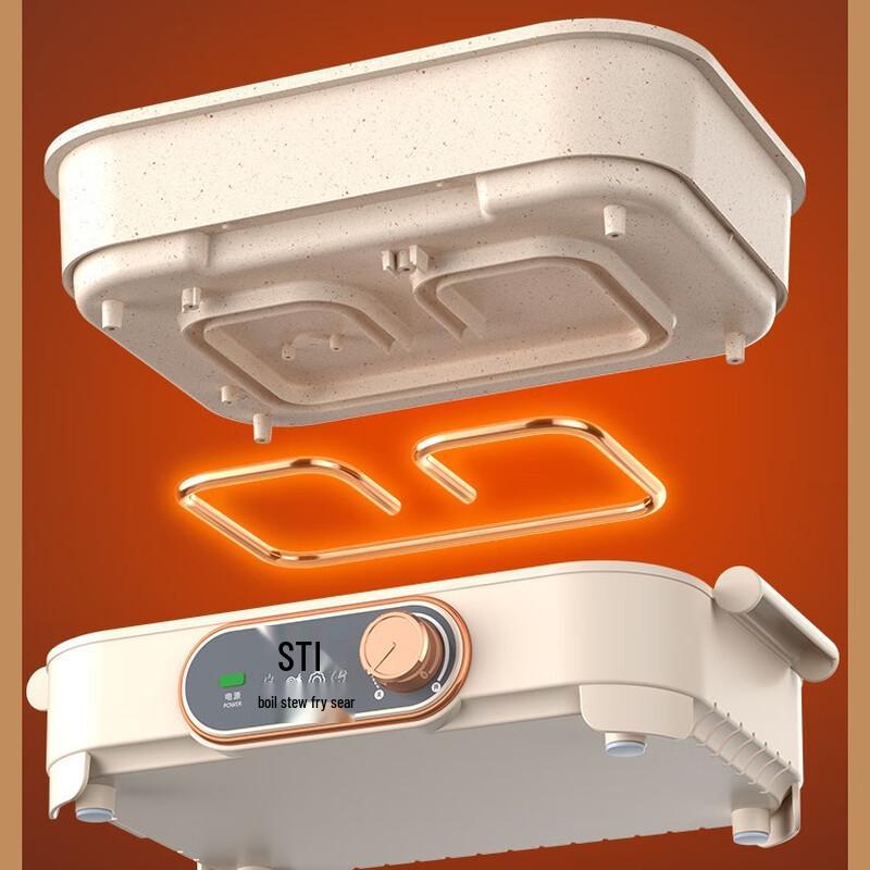 Wielofunkcyjny elektryczny garnek hot pot z przegrodami Sanjiaolong