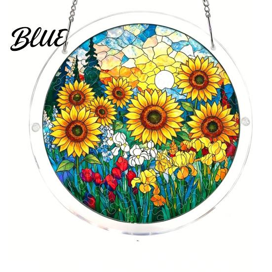 Relaxing Assembly Puzzle Acrylic Jigsaw Suncatcher Colorful Stained Glass Style Sun Catcher Handmade Catcher Kit DIY Puzzles Window Hanging