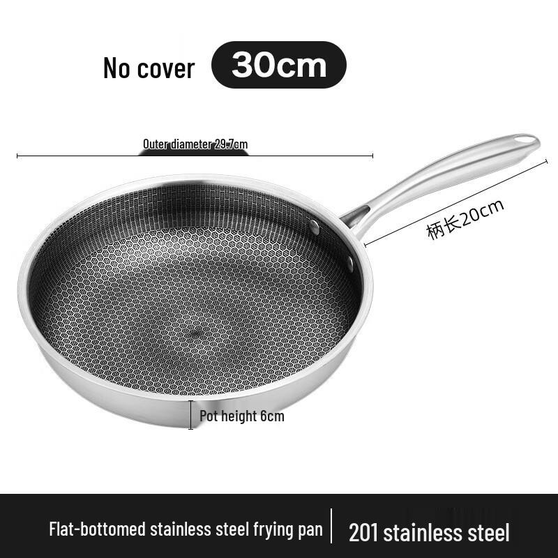 Lechu Heli Stainless Steel Non-stick Frying Pan