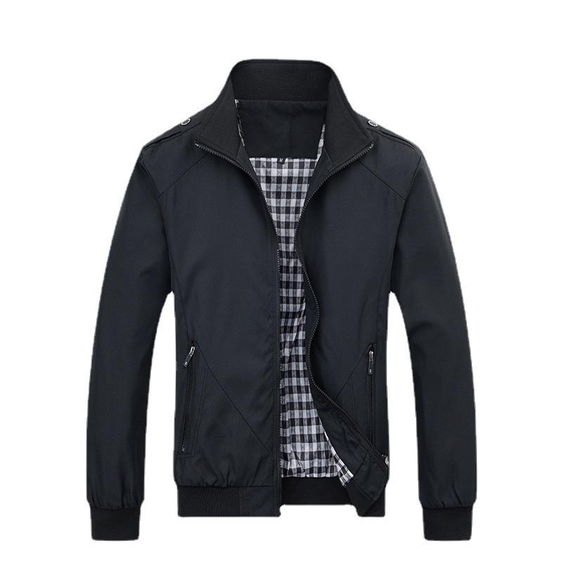 Mantel Herbst Koreanische Version Jacke Trend Lässig Herren Stehkragen Hemd