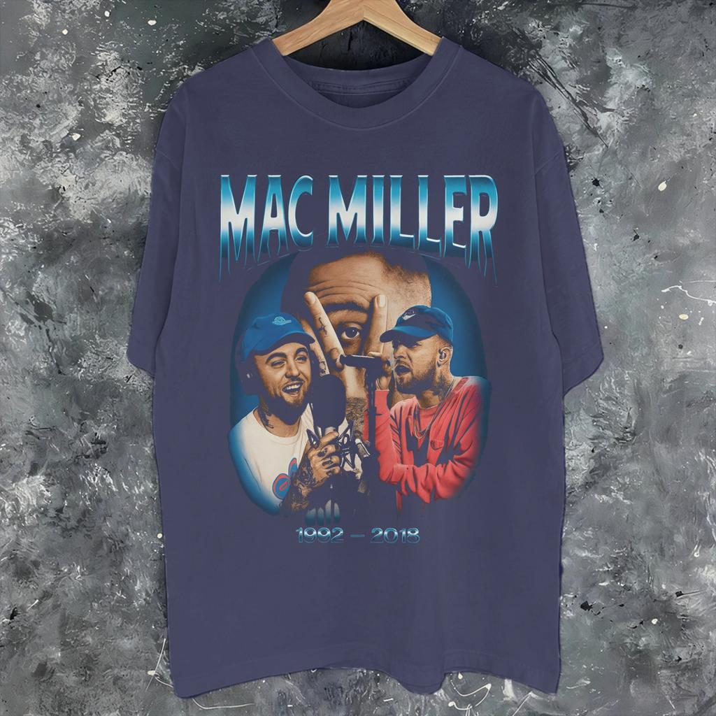 Printed Mac Miller Rapper T Shirt For Unisex Cotton Tshirts Short Sleeve Clothing