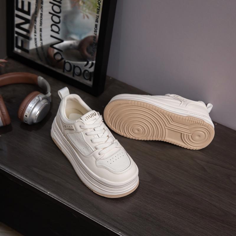 

Platform white shoes women s autumn new versatile casual breathable sports shoes 39 білий