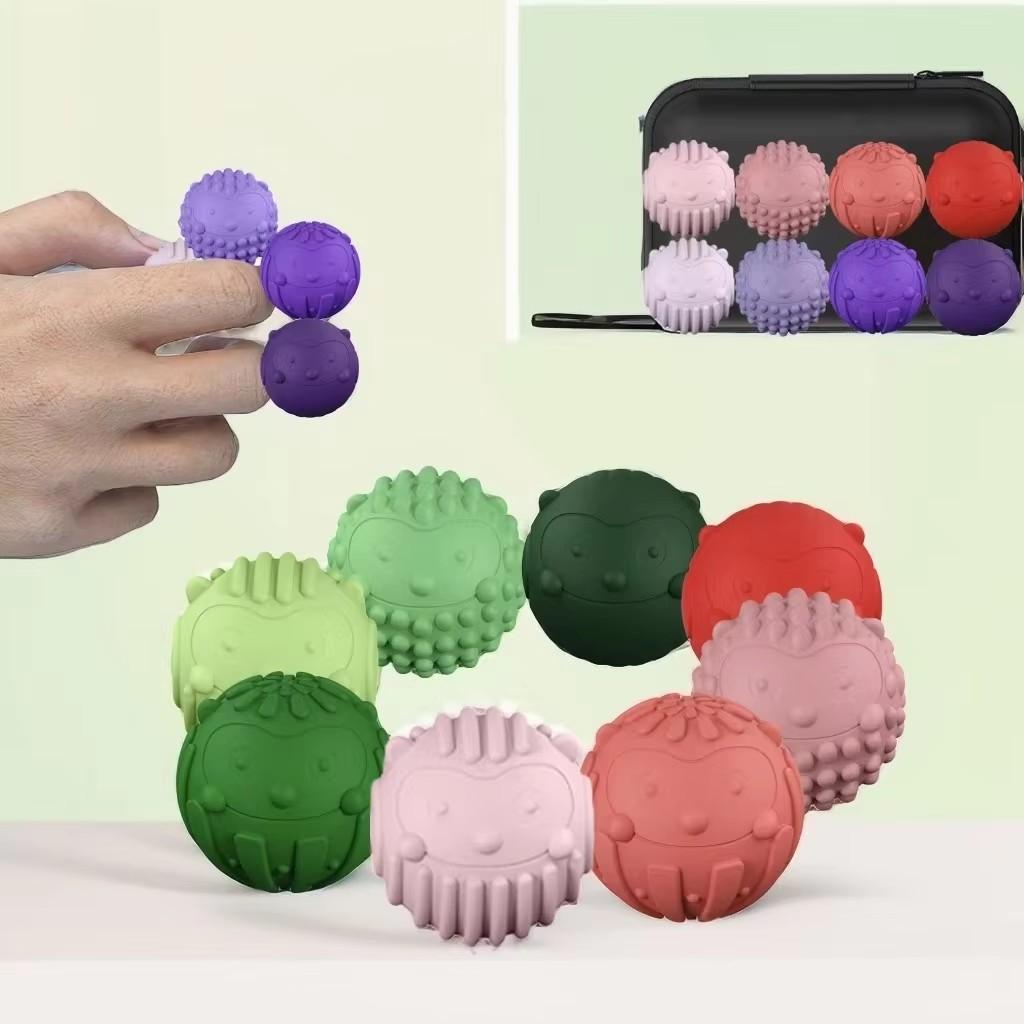 Magnetisches Silikon Stressabbau Spielzeug Finger Fidget Sensorischer Ball Mehrfarbig für Autismus ADHS Angstlinderung Sensorisches Spielzeug Geschenk