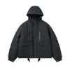 Winter Outdoor Hooded Padded Jacket Men Women Solid Color Multi-Pocket Hiking Camping Coat
