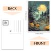 32pcs, watercolor Halloween landscape postcards, scary retro, birthday/anniversary gifts, collectible, giftable, and mailable