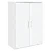 VidaXL Buffet, Armoire Latérale avec Étagères et Portes, Meuble de Rangement Salon Salle de Séjour Intérieur, Moderne, Blanc 840485