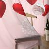 Valentine'S Day Hearts Decoration Tulle Curtains For Living Room Sheer Curtain For Bedroom Kitchen Blinds Voile Curtains