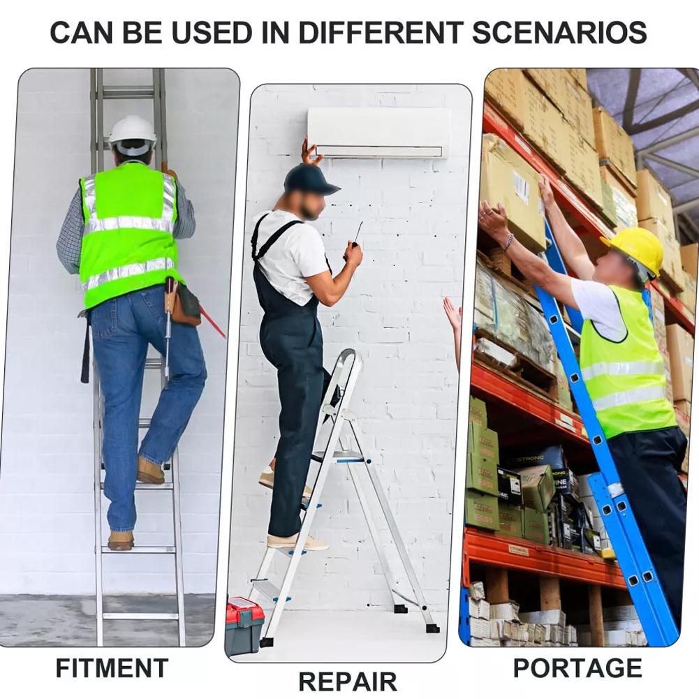 4pcs Accessory Set: Telescopic Ladder, Multi-functional Folding Engineering Ladder, Stepladder, Balance Bar, Foot Covers, Anti-slip Foot Covers