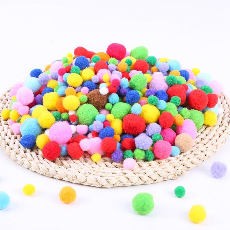 High Elastic Polyester Fluff Ball DIY Lace Black Long Hair Accessories