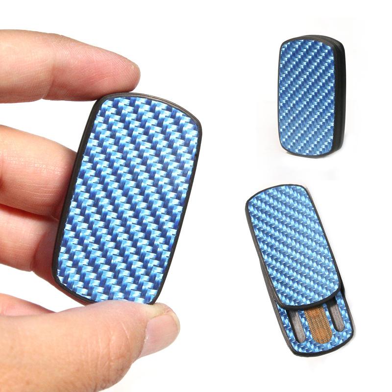 Fibre Carbon Edc Magnetic Push Card Pushing Plate Mechanical Slider Coin Relieve Stress Easing Toy Antistresse Mini Fidget
