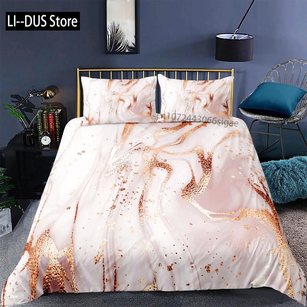 Luxury Black Marble Duvet Cover Set 3d Digital Printing Fashion Marbling Comforter Cover Design Bedding Sets Bed Set