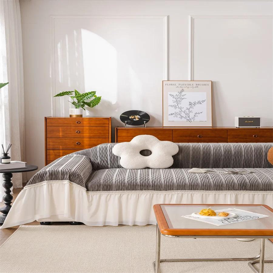 Water-repellent Universal All-inclusive Non-slip One-piece Leather Sofa Cover Cover Cloth Towel Velvet Four Seasons Universal