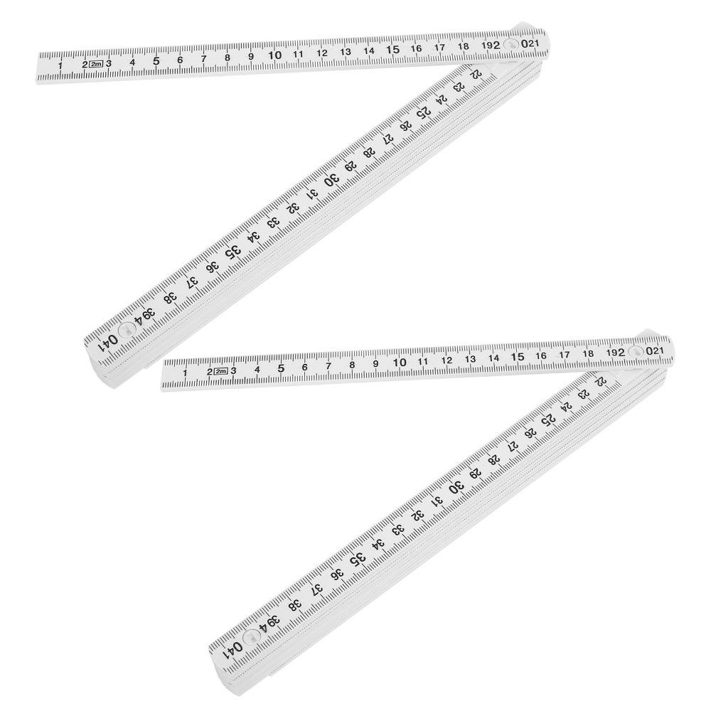 3PCS ABS Measuring Stick Lightweight Foldable Ruler Durable Meter Stick