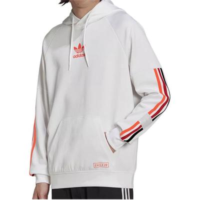 adidas Originals Outdoor Motion Series Casual Fashion Hooded Striped Long Sleeve Sweatshirt Men Sweatshirt Off-White H65537