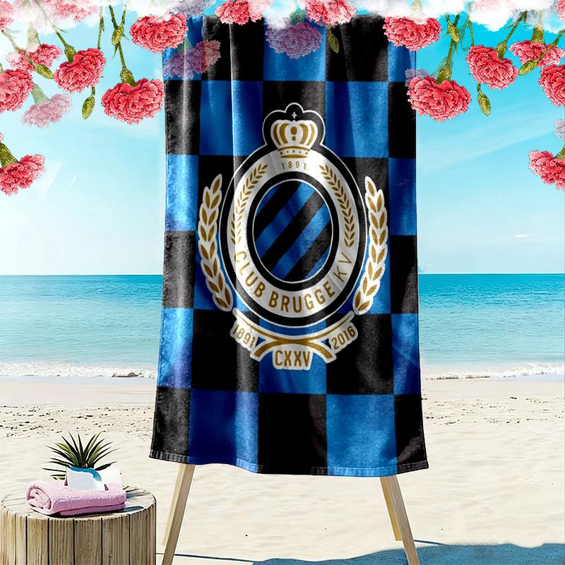 -Club Brugge KV Print Beach Towel, Large Soft Quick Dry Towel for Beach Camping Swimming