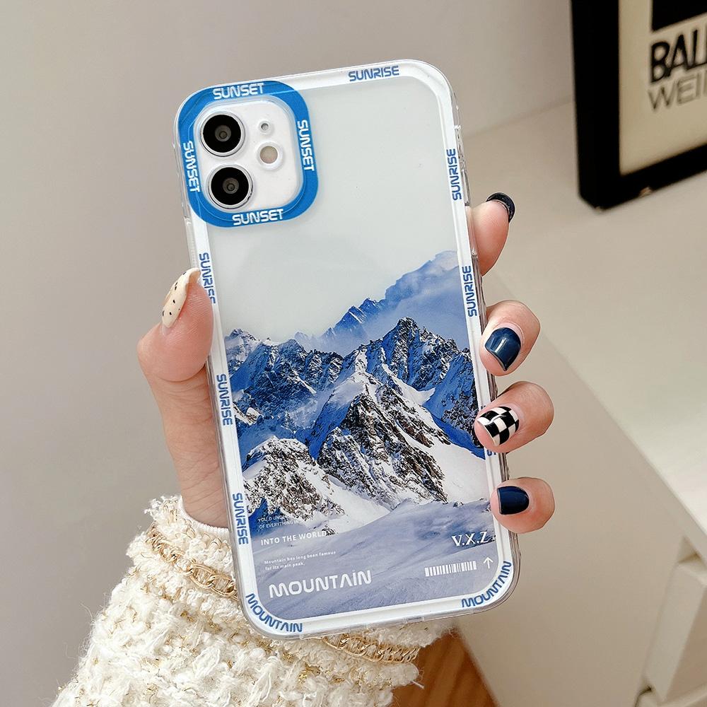 Snow Mountain Sunset TPU Case For  Redmi Note 10 Pro11 9 8 9s 10s 11s 9C 9T 11T Mi 11 Lite 5G NE Poco X3 NFC Fundas Covers