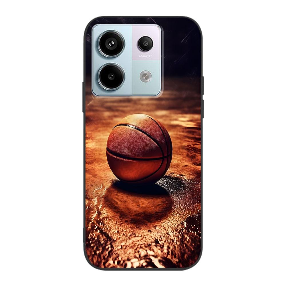 Basketball Basket Sports Case for Xiaomi Redmi 10 10C 9C 9A 9i 9 Prime 9T 12 12C 10A K40 Black Soft TPU Mobile Phone Bag Cover Redmi 9T