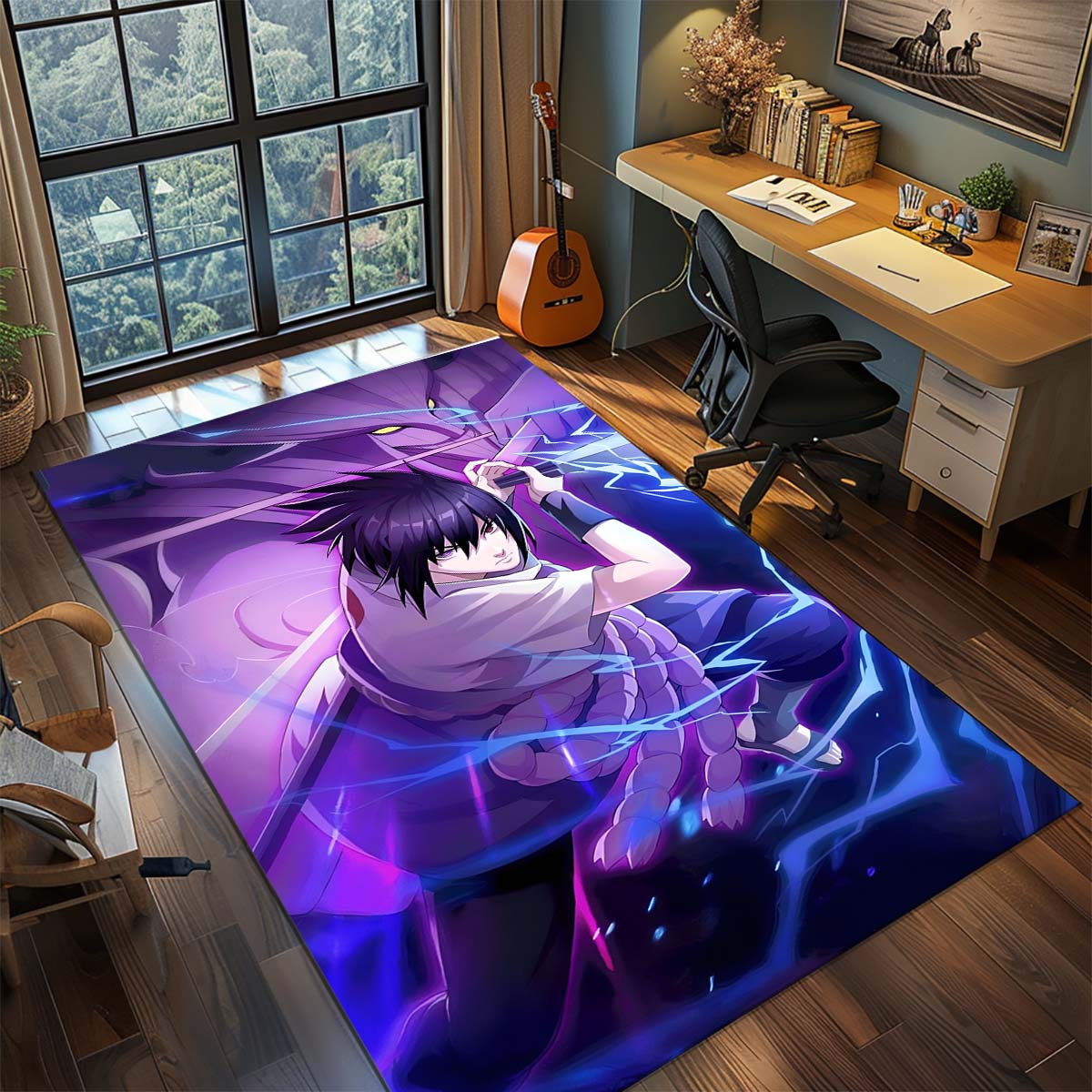 

Naruto Anime Rug Carpet Large Area Rug Non Slip Washable Floor Mat Gamer Room Bedroom Home Decor 60x90cm