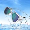 Mens Womens Retro HD Swimming Goggles Full View Anti-Fog Soft Comfortable Swim Goggles for Adults