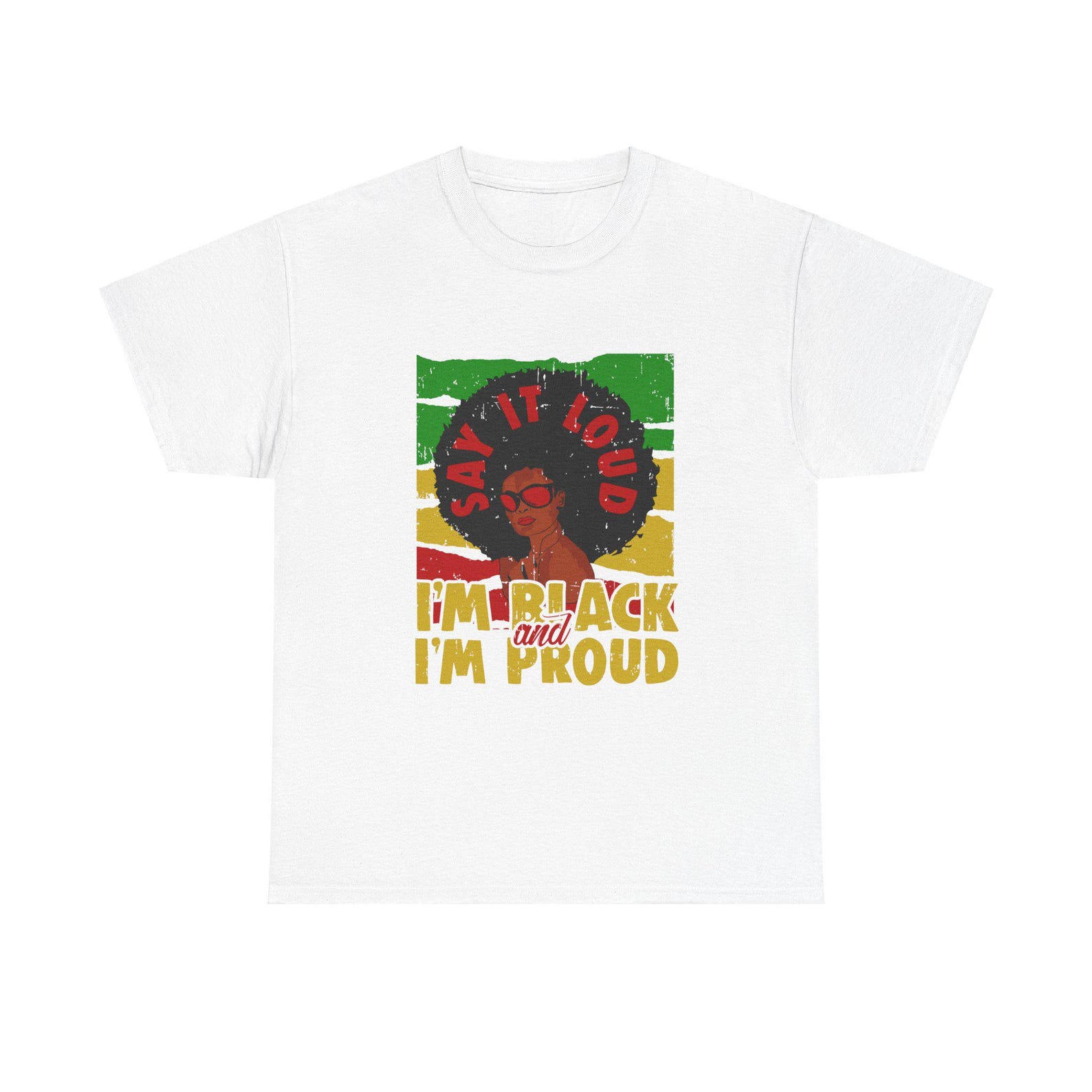 Black and Proud Juneteenth Heavy Cotton Tee S