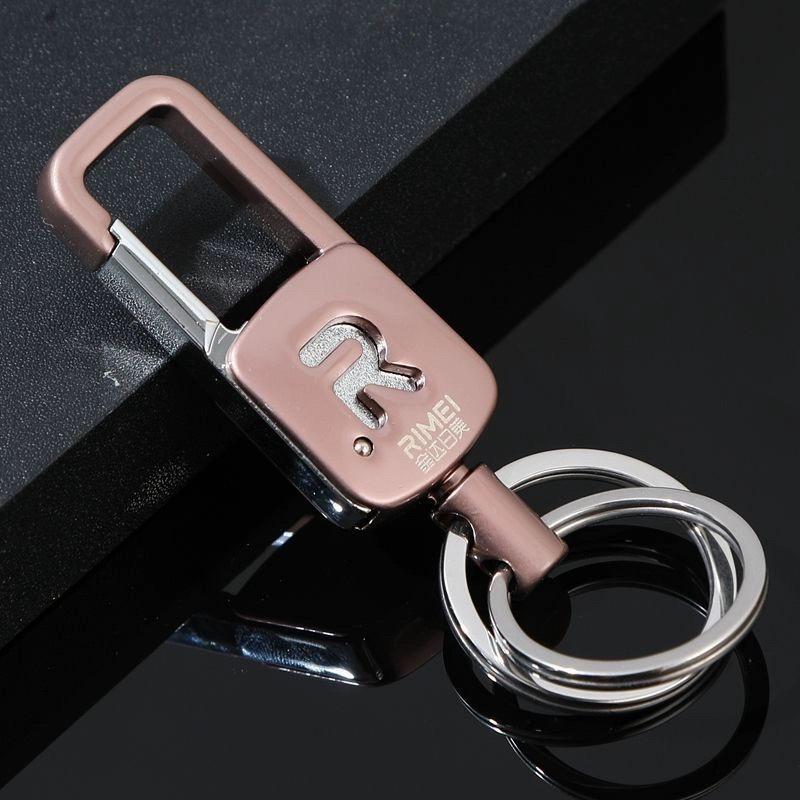 Japan-US 2186 Stainless Steel Keychain: Men's High-end Simple Gift Pendant