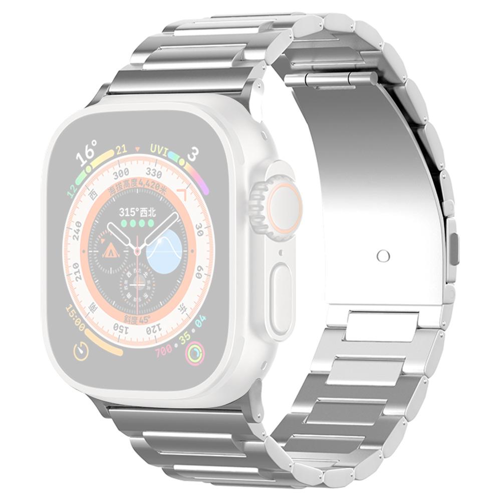 

Для Apple Watch 10 46мм/Ultra 2/Ultra 49мм/9 8 7 45мм/SE (2023) SE (2022) SE 6 5 4 44мм/3 2 1 42мм Титанова сталь Ремінець для зап ястя Silver