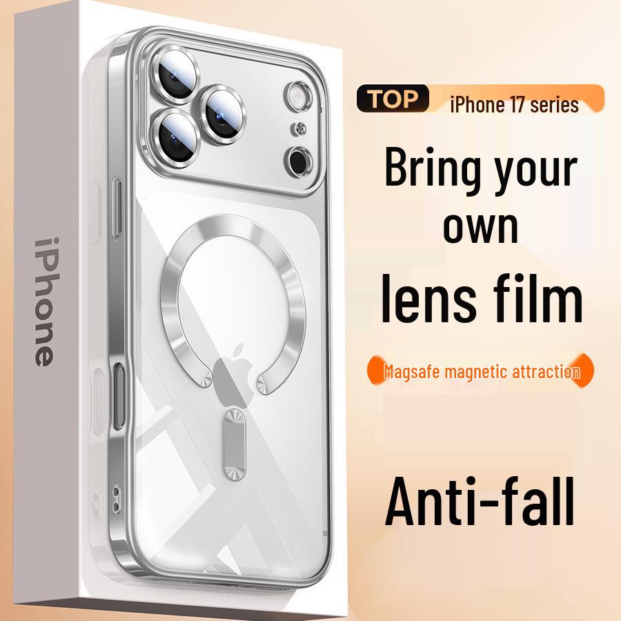

Full Coverage Magnetic iPhone 16 Case with Lens Plating and Drop-Proof Soft Protection iPhone 17 Pro