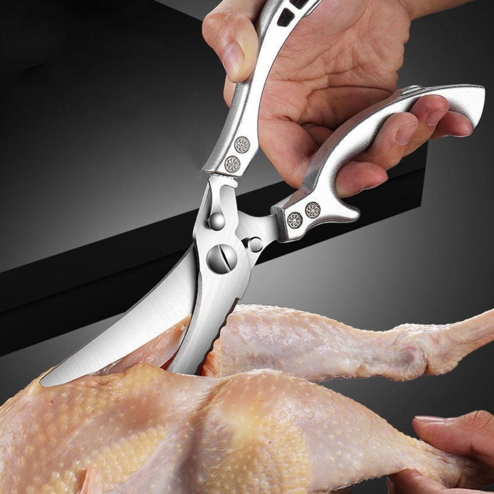 Steel Bottle Opener Multipurpose Cooking Scissors Food Shears Bone Cutter Kitchen Scissors