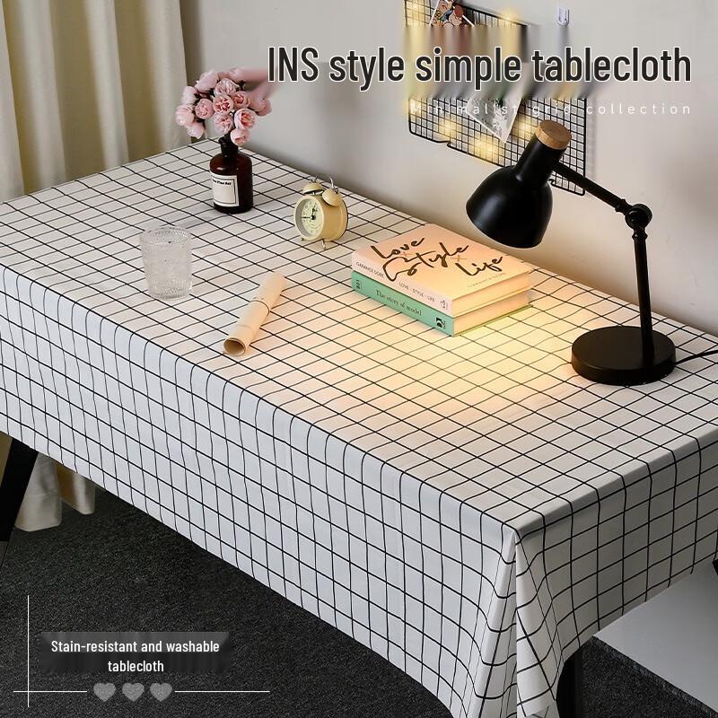 Fumede Waterproof Easy-Clean Fabric Tablecloth 6-Piece Pack