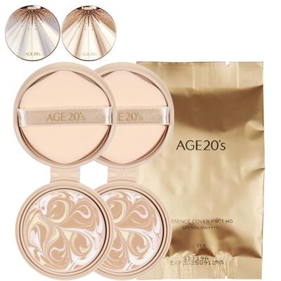 Age To Wenness Essence Cover Pact Aurora Gold Edition Refill, HG No. 21, 2 Pcs.
