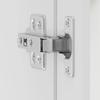 White Kitchen Wall Cabinet with Glass Door Porto Series