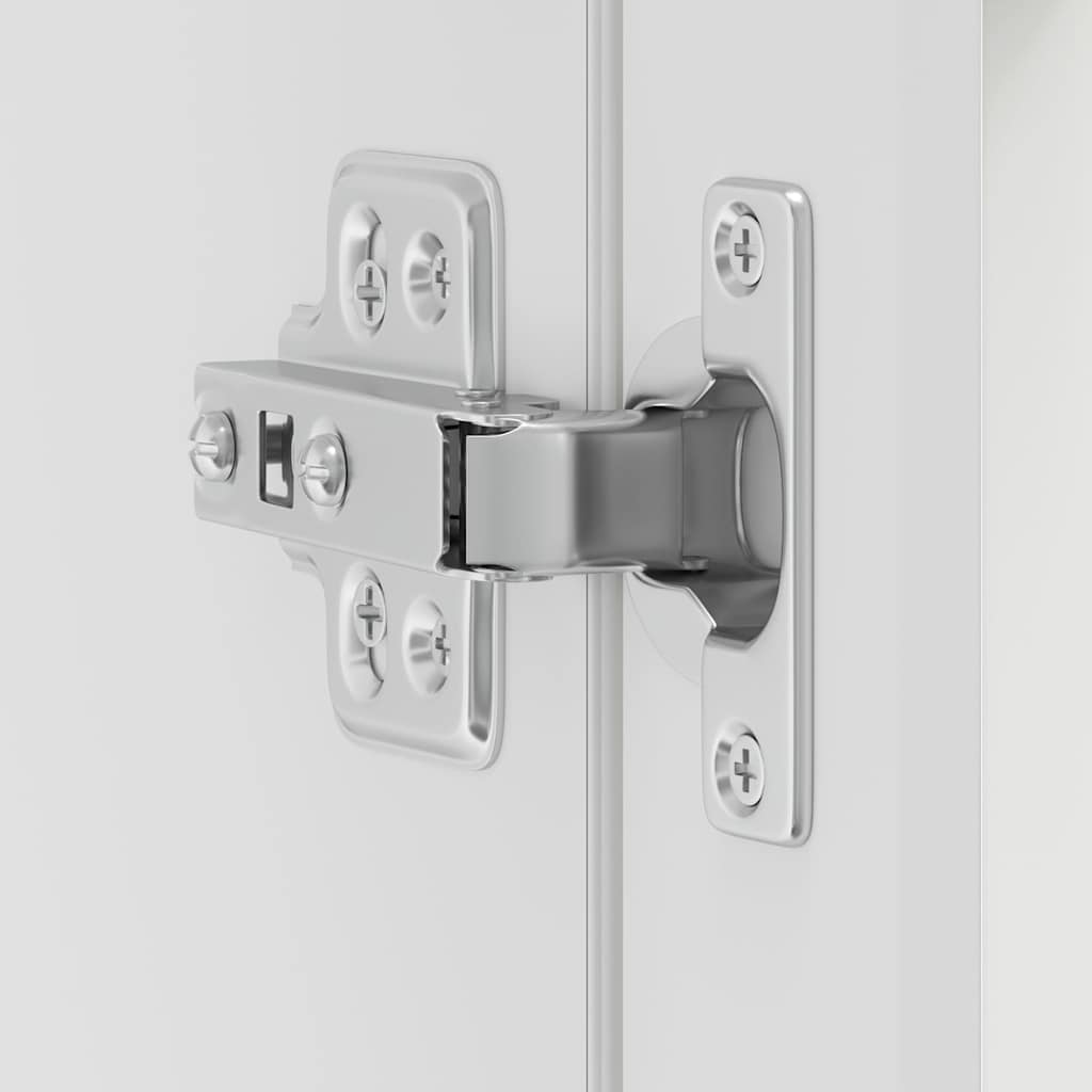 White Kitchen Wall Cabinet with Glass Door Porto Series
