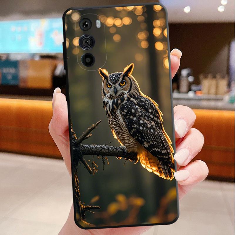 Phone Case For Motorola Edge 50 40 Pro 60 50 40 30 Ultra Neo Fusion Moto G Play G Stylus G Power G Owls Animal