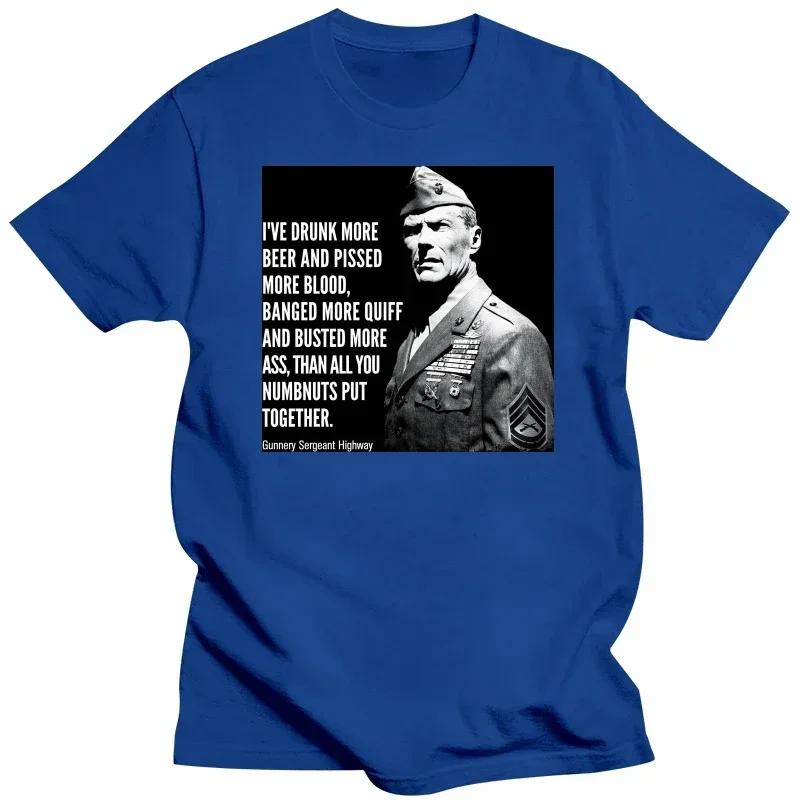 Heartbreak Ridge Gunnery Sergeant Highway Clint Eastwood Korea Vietnam Marine Corps Reconnaissance Battalion Classic heavyweight 4XL