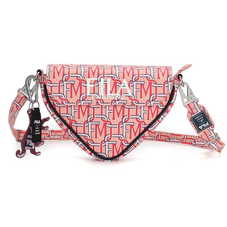 FILA X MIHARA Casual Fashion PU Crossbody Bag Women bags Pink F13W223162F-PK Pink