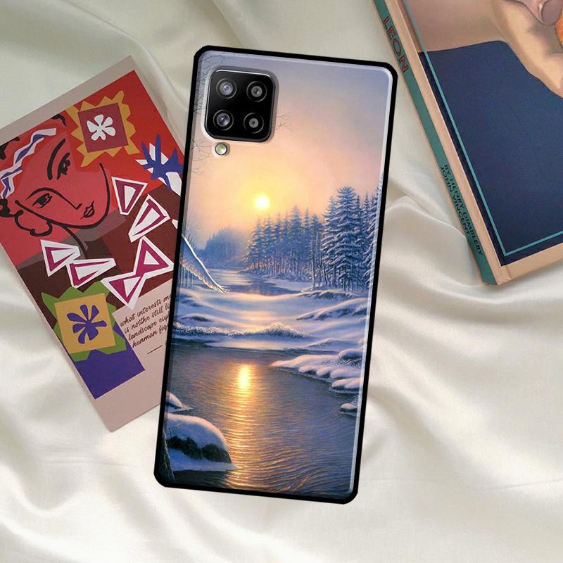 Landscape Winter Light Snow Case For Samsung Galaxy A56 A36 A06 A13 A53 A32 A12 A22 A52 A35 A26 A16 A55 A15 A54 A34 A14