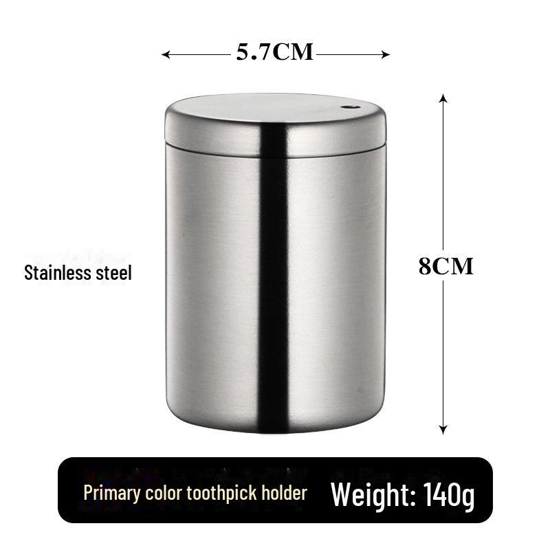 

Держатель для зубочисток из нержавеющей стали с напечатанным логотипом — креативный скандинавский дизайн для дома, ресторана или отеля серебряный