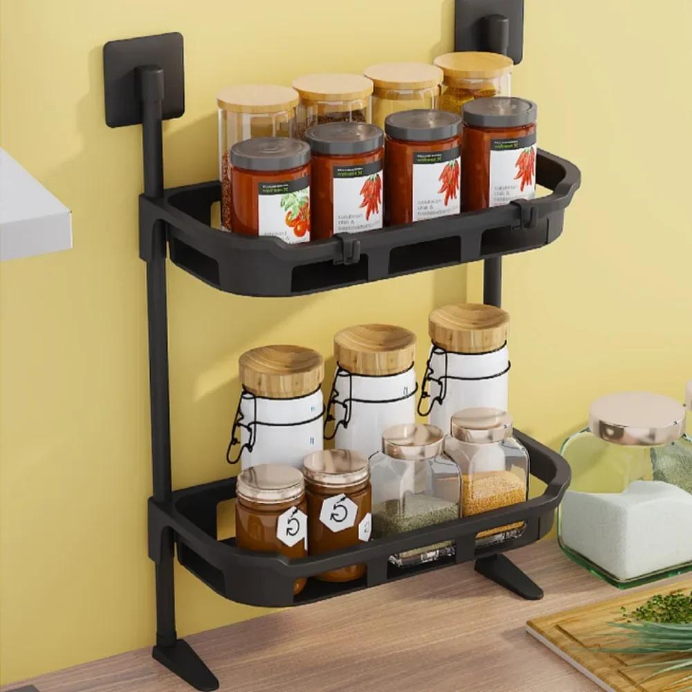 Bathroom Storage Rack Wall Mounted Shower Room Multifunctional Storage Rack Save Space Multilayer High-capacity Bathroom Shelves
