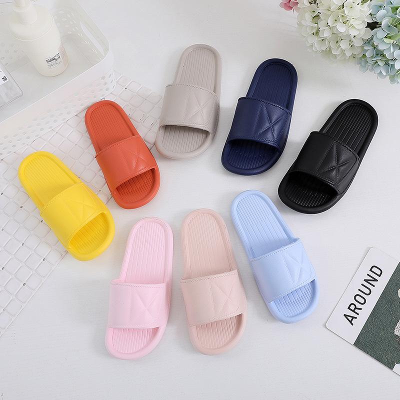 EVA soft-soled home slippers women's summer home indoor cool slippers non-slip cross shoes