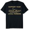 Bauernhofszene Unterstütze lokale Landwirte T-Shirt