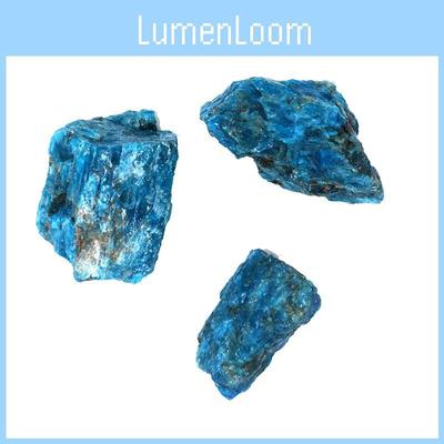Striking Apatite Collection Natural Blue Gemstone Mineral Specimens For Unique Gifts