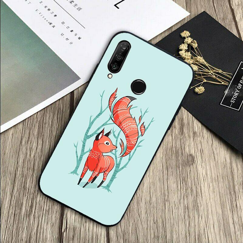Winter Fox Foxes For Huawei Nova 8i 11i 12i 12s 9 10 SE Y60 Y70 Y90 Y72 Y73 Y61 Y91 P60 Pro P30 P40 Lite Case