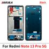 Back Battery Cover Rear Metal Front Housing Middle Frame Bezel Plate Parts For Xiaomi Redmi Note 13 4G 5G Note 13 Pro Plus 5G