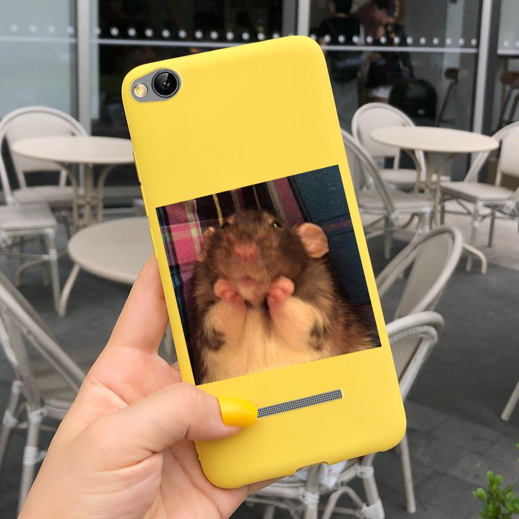 Phone Case For Xiaomi Redmi 4A 5A 6A 7A Case Lovely Cartoon Silicone Cover Candy Color Soft Funda For Redmi 4a 5 a 6a 7a Coque