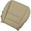 Driver Side Bottom Replacement Leather Seat Cover Tan Compatible with Acura MDX 2007 2008 2009 2010 2011 2012