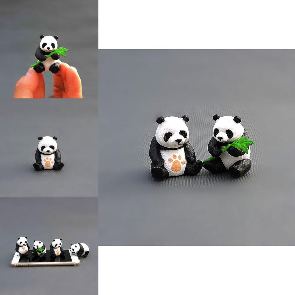 Adorable 4pcs/set Lovely Mini Panda Action Figure Collection Toys For All Ages