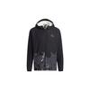 Adidas Aop Block Multicolor Windproof Fleece Lined Thermal Hooded Jacket Men's Black GT6484