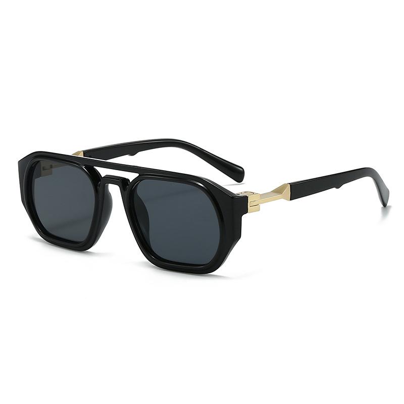 Trendy High-End Aviator Sunglasses for Men: Square European and American Fashion